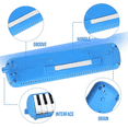 thumbnail image 2 of 32 - Key Melodica with Tubes & Mouthpiece, Air Piano Keyboard Musical Instrument w/ Carrying Bag, Blue, 2 of 6