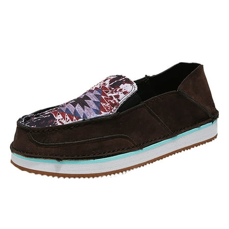 

Vedolay Business Casual Shoes For Women Leisure Women s Four Seasons Print Non Slip Flat Round Toe Women s Casual Shoes(Brown 9)