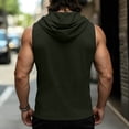thumbnail image 4 of Miluxas Mens Lace Up Sleeveless Shirt Tunic Top Sport Vest for Men Army Green XL(XL), 4 of 6