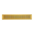 thumbnail image 3 of Voltaire 18" Stainless Steel Linear Shower Drain in Brushed Gold, 3 of 4