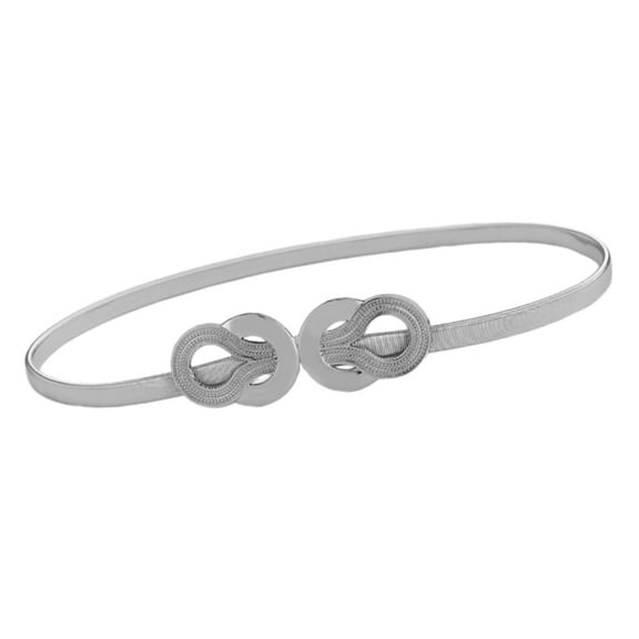 Thin Adjustable Metal Waist Belt For Dresses Women Comfort Fit Stretch Belt