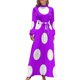thumbnail image 2 of Vestido largo de lunares blancos y morados grandes, vestido sexy para mujer, vestidos, 2 of 5