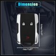 thumbnail image 6 of Easy to Use 315MHz Keyless Entry Remote Ignition Key Fob for Chevrolet for Sierra 2014-2019 46 Chip 3 Buttons Durable Material, 6 of 7