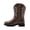 Brown, variant on Girls Cowboy Boots Pull On Cowgirl Boots Mid Calf Western Boots for Little Kid Big Girls Horse Riding & Party