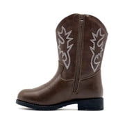 Girls Cowboy Boots Pull On Cowgirl Boots Mid Calf Western Boots for Little Kid Big Girls Horse Riding & Party
