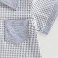 thumbnail image 5 of Hessimy Baby Boy Girl Bubble Romper Solid Color Bodysuit Short Sleeve Organic Cotton T-Shirt,Soft(Grey,6-9 Months), 5 of 7