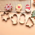 thumbnail image 4 of Kittvzx Biscuit Moulds kitchen gadgets Christmas Cookie Cutters Winter Holiday Cookies Cutter Shapes Christmas Tree Santa Gloves Snowflake Stainless, 4 of 8