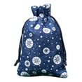 thumbnail image 2 of Panxico Liquidation! Sac Cadeau de Noël en Coton Lin Flocon de Neige avec Poche à Cordon, Rangement de Bonbons en Lin, Conteneurs de Rangement de Noël, 2 of 2
