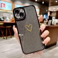 thumbnail image 4 of Compatible with iPhone 13 Glitter Plating Love Heart Case, Cute Luxury Electroplated Bling Sparkly Glitter Shiny Case for Women Girls Soft TPU Shockproof Camera Protective Back Cover - Black, 4 of 11