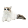 thumbnail image 1 of Muñeco de peluche de gato realista, Animal relleno, juguete de peluche de gato, cómodo, realista, suave, muñeco de gato de peluche de imitación para, 1 of 8