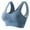 Dark Blue, variant on Maplenight Racerback Sports Bras for Women Removable Padless Bralettes Wirefree Yoga Breathable Cool Mesh Support Comfy Lightweight Active Bra