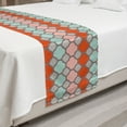 thumbnail image 2 of Quatrefoil Bed Runner, Colorful Folkloric Eastern Pattern Tracery Illustration with Modern Edges, Decorative Accent Bedding Scarf for Hotels Homes and Guestrooms, King, Multicolor, by Ambesonne, 2 of 2