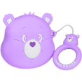 thumbnail image 1 of Lindo estuche para AirPod 2/1, diseño de personajes de dibujos animados, divertido y divertido Air Pods, funda de silicona suave, único animal 3D para niñas, niños, mujeres, estuches para AirPods 2 y 1 (oso arcoíris morado) Sailing  Electrónica, 1 of 5