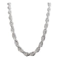 thumbnail image 2 of JOYARIS Collar Cadena Tejido Torzal Plata Fina Ley 925 70 Cm X 6 Mm DM-0000710, 2 of 4