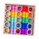 thumbnail image 3 of Rainbow Building Blocks Set de Cubos de Colores Transparentes Bloques Educativos para Desarrollo de Habilidades Motoras Juego de Cubos Apilables con, 3 of 9