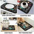 thumbnail image 6 of Small Coffee Bar Mats, Dish Drying Mat for Kitchen Counter Decor, Drainer Pad Absorbent Dry Mat, Drying Pad for Dishes 19.5x12 Inches, 6 of 6