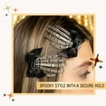 thumbnail image 2 of Scunci Glamoween Glow in the Dark Skeleton Hands Halloween Theme Hair Clips, 2-Pieces, 2 of 3