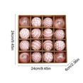 thumbnail image 5 of Christmas Ball Ornaments 16 Pcs - 2 inch Large Shatterproof Christmas Balls, Multi-Styles Decorations Indoor, Novel Holiday Party Hanging Ornaments for Xmas Tree, Wreath, Vines, Pink, 5 of 9