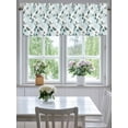 thumbnail image 4 of Curtain Valance for Windows,Country Flower Foliage Plants Kitchen Valances Rod Pocket Short Curtains,Gardenia Floral Seamless Window Treatment Panel for Bedroom Bathroom 42"x12", 4 of 7