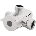 3 Way Shower Diverter with Hand Cradle Faucet Overhead Arm Tee Splitter