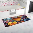 thumbnail image 3 of YIMEIS Happy Valentine's Day 19.7''*31.5'' Flannel Non-Slip Mat, Rug for Bathroom Door, Mat for Balcony, 3 of 10