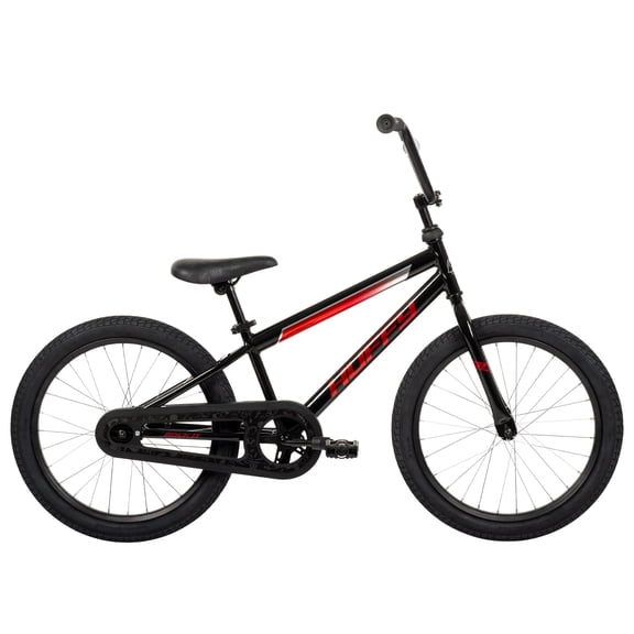 Huffy 20" Rock It Boys’ Kids’ Bike, Fits Riders 44”-56”, EZ Build, Black