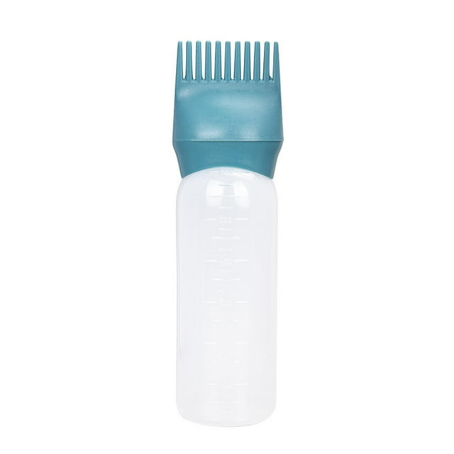 Portable Hair Color Applicator Brush with Comb and Graduated Scale, for Easy Dye Application at Home or Salon, Reusable Bottle Design