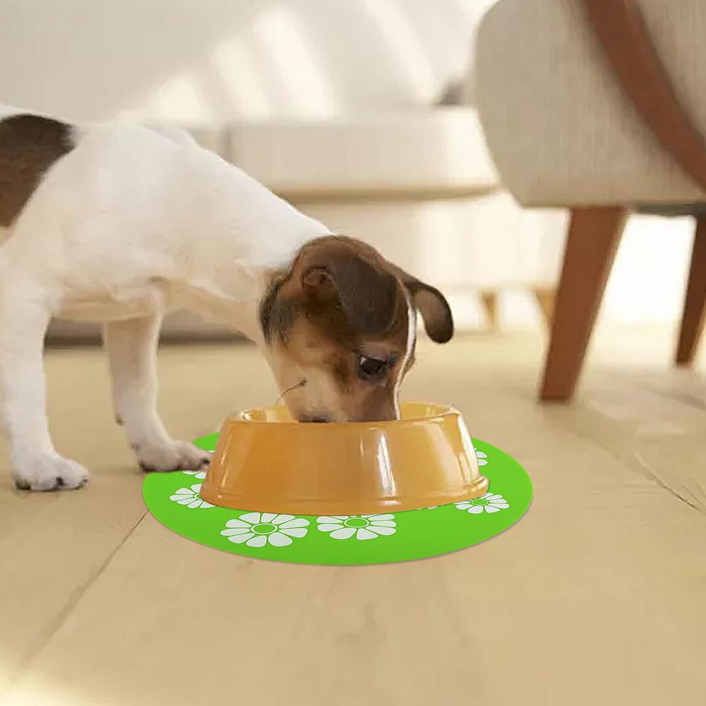 Pet Fountain Mat Anti Slip Flower Printed Dog Water Dispenser Pad Walmart Com Walmart Com
