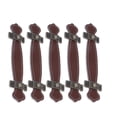thumbnail image 3 of Shisuyan Poignées d'Armoires Traditionnelles sur Mesure Rouge Marron 5 Pcs 6.3*1.2 Po, 3 of 8