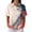 Orange, variant on Summer Polo Shirts for Women Waffle Knit Retro Texture Print Golf Shirts for Women Short Sleeve Button Down Collar Fashion Clothing Blouse Orange XXL