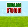 thumbnail image 1 of Indian Food (18" x 24") Yard Sign, Includes Metal Step Stake, 1 of 6