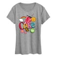 thumbnail image 3 of Coca-Cola - Colorful Coke Collage - Ladies Short Sleeve Graphic T-Shirt, 3 of 5