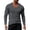 Dark Gray, variant on Men’s Long Sleeve V Neck Solid Color Casual Base Layer T-Shirt Spring Autumn Plus Size