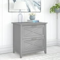 thumbnail image 2 of Bush Furniture Key West Lateral File Cabinet, 2 Drawer, Cape Cod Gray, 2 of 8