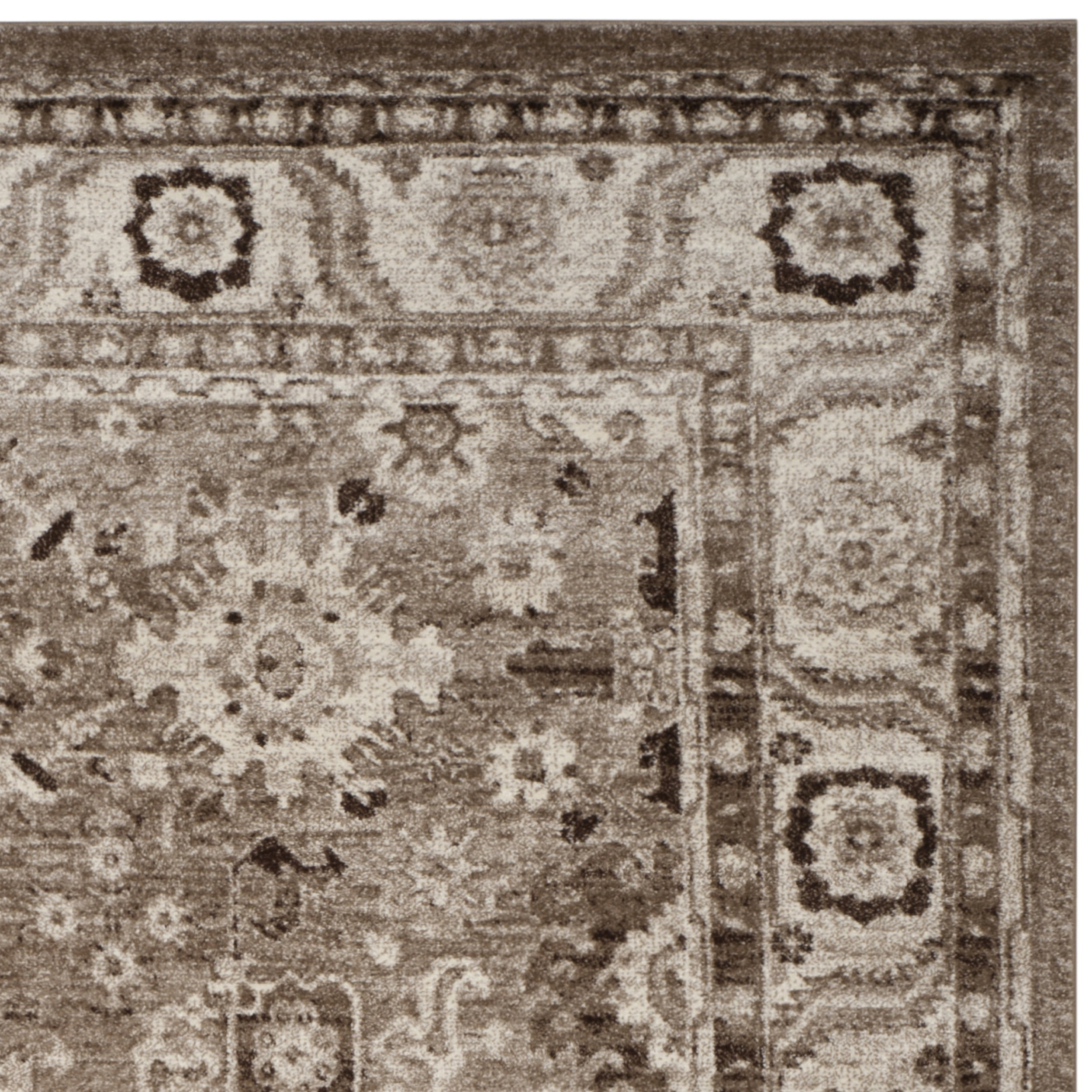 SAFAVIEH Vintage Hamadan Pema Traditional Area Rug, Taupe, 9' x 12'