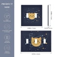thumbnail image 2 of Yayeee Toggle Light Switch Wall Plate 3-Gang 6.37"x4.48" Decorative Outlet Cover, Orange Cat Planet, 2 of 7