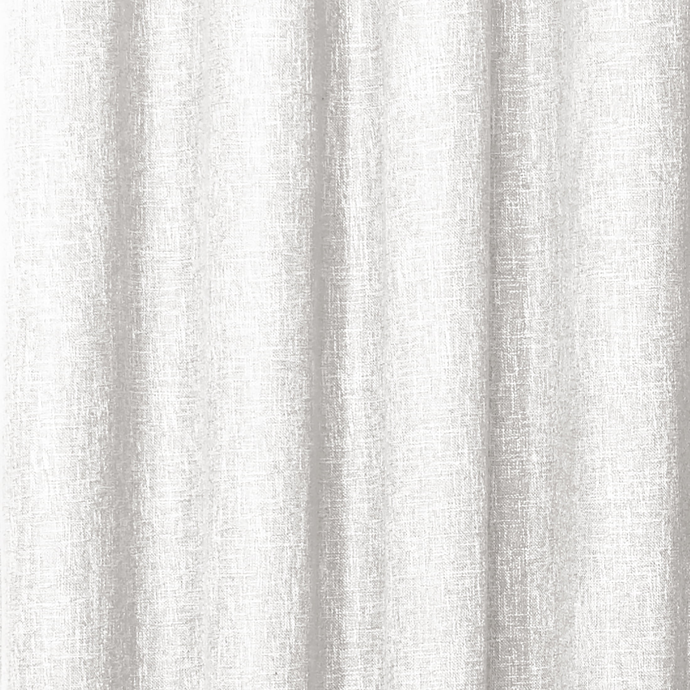 Quinn Blackout Single Curtain Lined Grommet Panel, 50" x 63", White