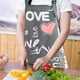 thumbnail image 4 of Delantales de cocina Ficarrico, delantal de chef suave ajustable con bolsillo, 4 of 5