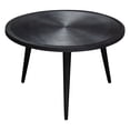 thumbnail image 6 of Diamond Sofa Vortex Round Cocktail Table in Solid Mango Wood Top in Black Finish & Iron Legs, 6 of 6