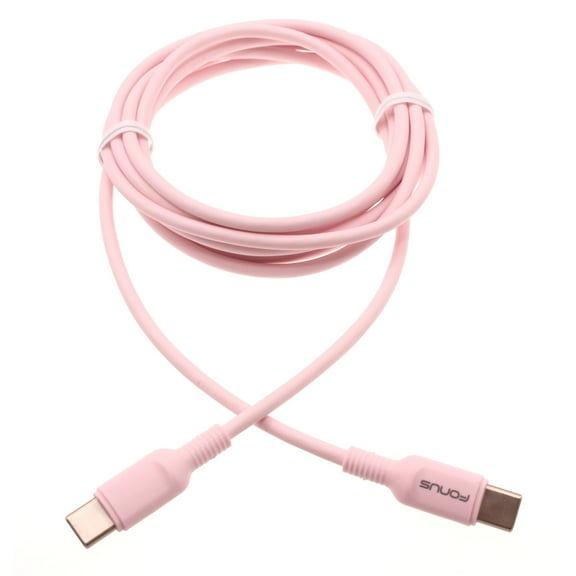 For Nokia C300/C110 - Pink 10ft Long Cable, USB-C to Type-C PD Fast Charger Cord Power Wire Sync TPE for Nokia C300/C110 Phones