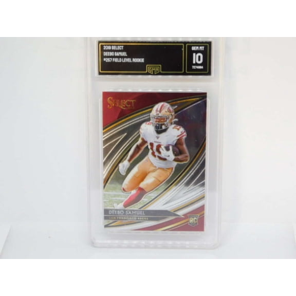 2019 Panini Select Field Level Rookie RC #257 Deebo Samuel San Francisco 49ers GMA 10 Serial Number May Vary