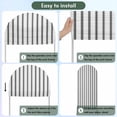 thumbnail image 5 of Black Striped Arch Backdrop Cover, Spandex Fitted Wedding Arch Cover, Black White Stripes Farmhouse Round Top Stand Covers for Birthday Ceremony Bridal Shower Party Decor 6x2.6 Ft, 5 of 9