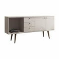 thumbnail image 2 of Utopia Modern Wide Dresser with 3 Drawers in Off White Cream Engineered Wood, 2 of 8