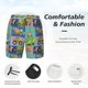 thumbnail image 3 of Balery Construction Machinery Bañador para hombre, shorts de playa de secado rápido con entrepierna y forro de compresión-Small, 3 of 6