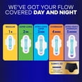 thumbnail image 2 of Always Ultra Thin Feminine Pads with Wings for Women, Size 5, Extra Heavy Overnight Absorbency, Unscented, 2 of 9