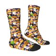 thumbnail image 2 of Goofa Halloween1 Printed Men's Crew Socks, Soft Durable Breathable Moisture-Wicking with Odor Control Cotton socks, 2 of 9