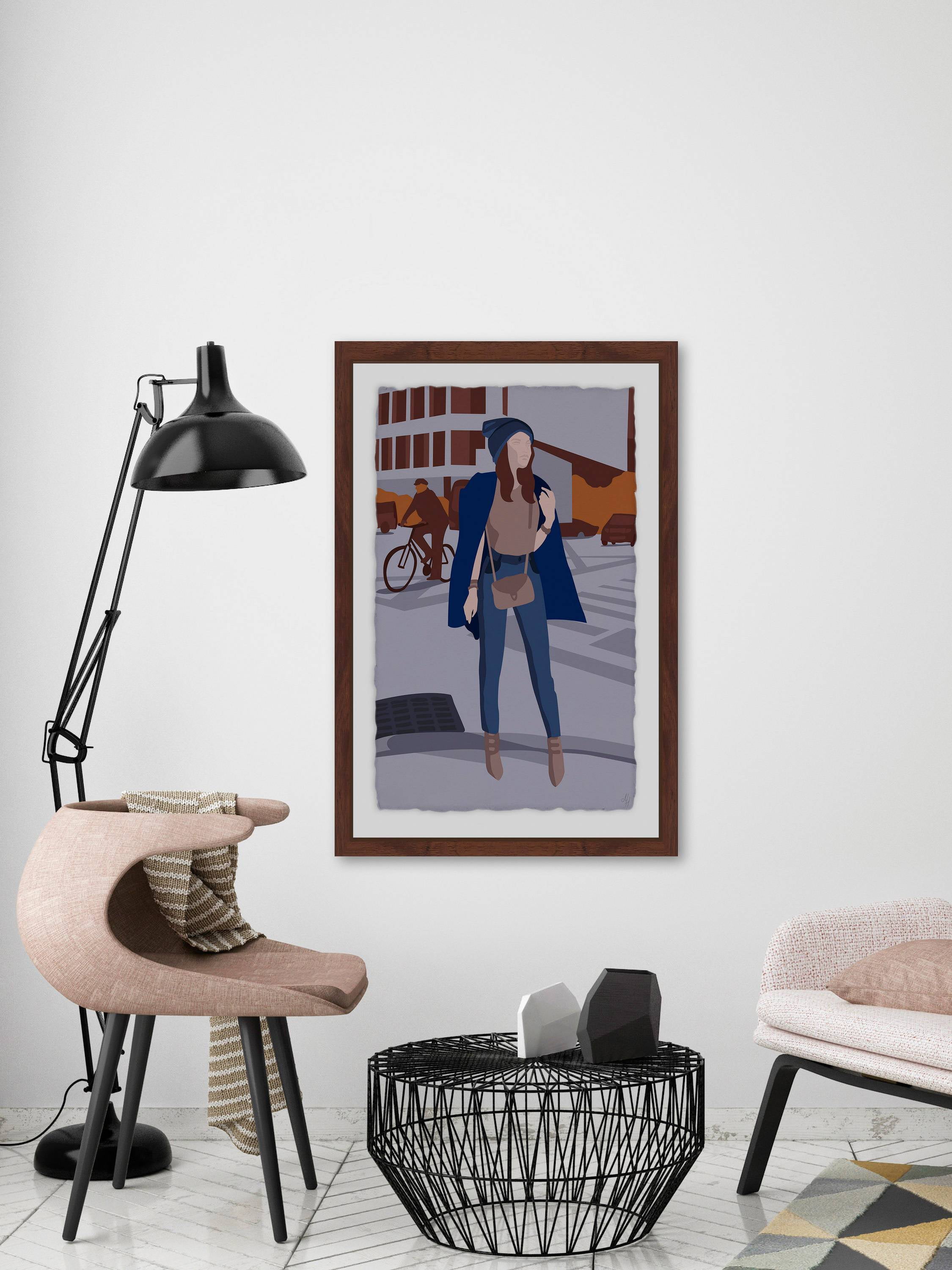 Meet Me at the Crossing Framed Painting Print