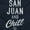 Navy, variant on San Juan Puerto Rico Chill Vintage Sweatshirt for Men or Women Brisco Brands S