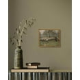 thumbnail image 4 of Drsoum Framed Canvas Wall Art Vintage Classical Oil Painting Sheep Herds and Shepherds Room Decor for Bathroom Bedroom Living Room - 8x10in Natural Framed, 4 of 7