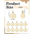 thumbnail image 2 of 1set 10Pcs Alphabet Charms Pendant for Jewelry Handmade DIY Necklace Earring Gold, 2 of 3